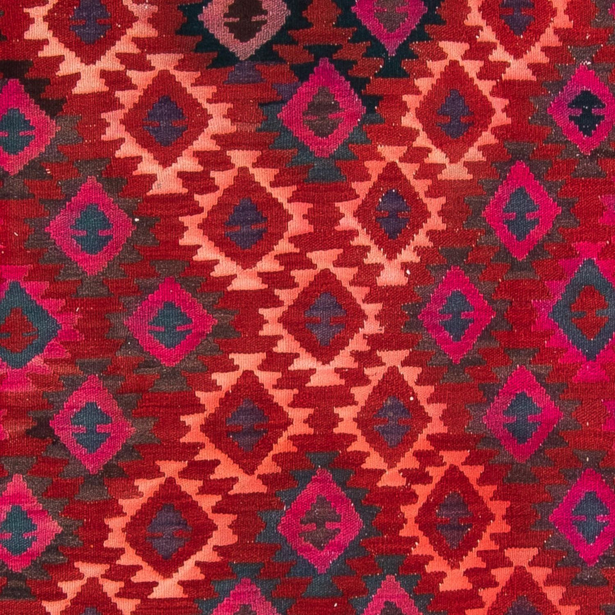 Tappeto corsia Tappeto Kelim - Vecchio - 350 x 150 cm - multicolore