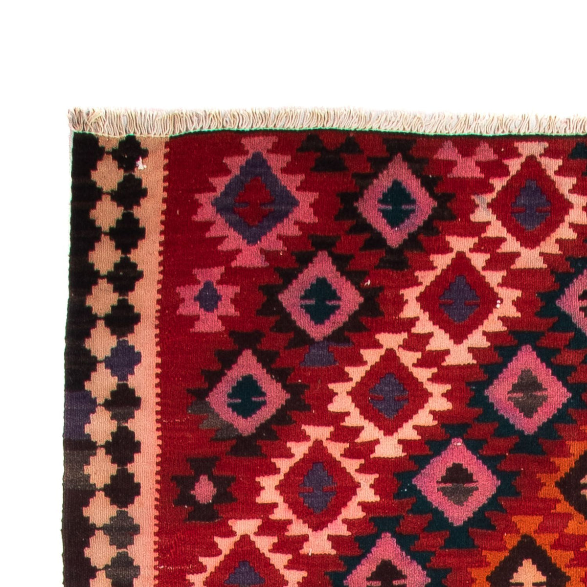 Tappeto corsia Tappeto Kelim - Vecchio - 350 x 150 cm - multicolore