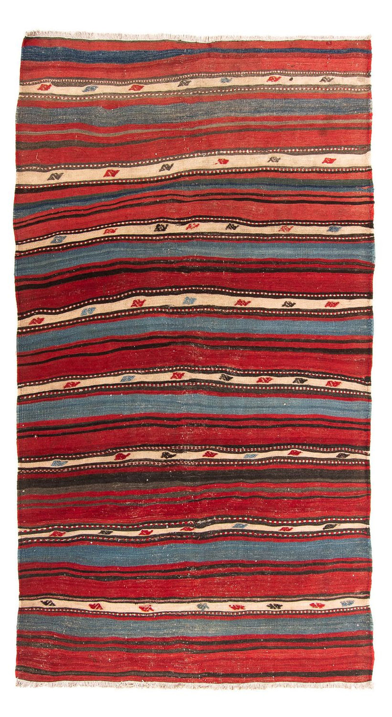 Tappeto corsia Tappeto Kelim - Vecchio - 250 x 140 cm - multicolore