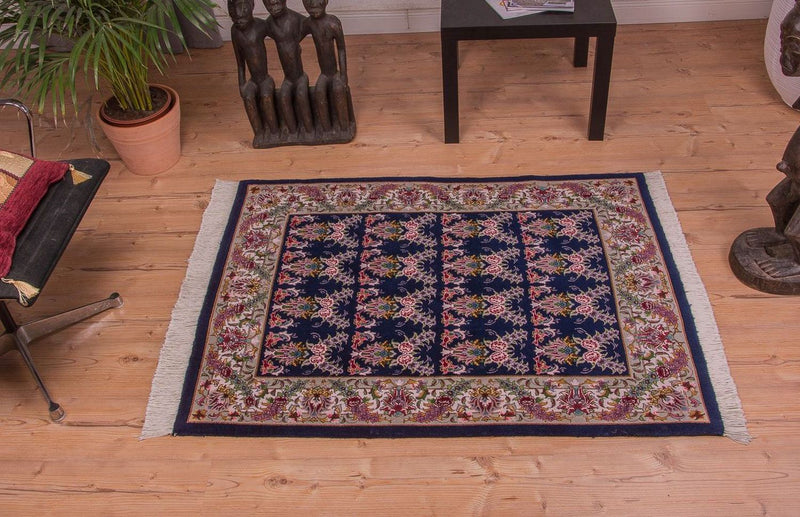 Tappeto Persero - Tabriz - Reale - 137 x 103 cm - blu scuro