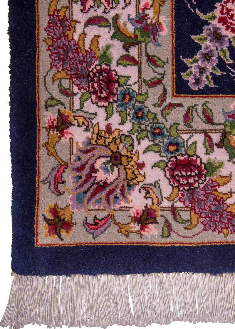 Tappeto Persero - Tabriz - Reale - 137 x 103 cm - blu scuro