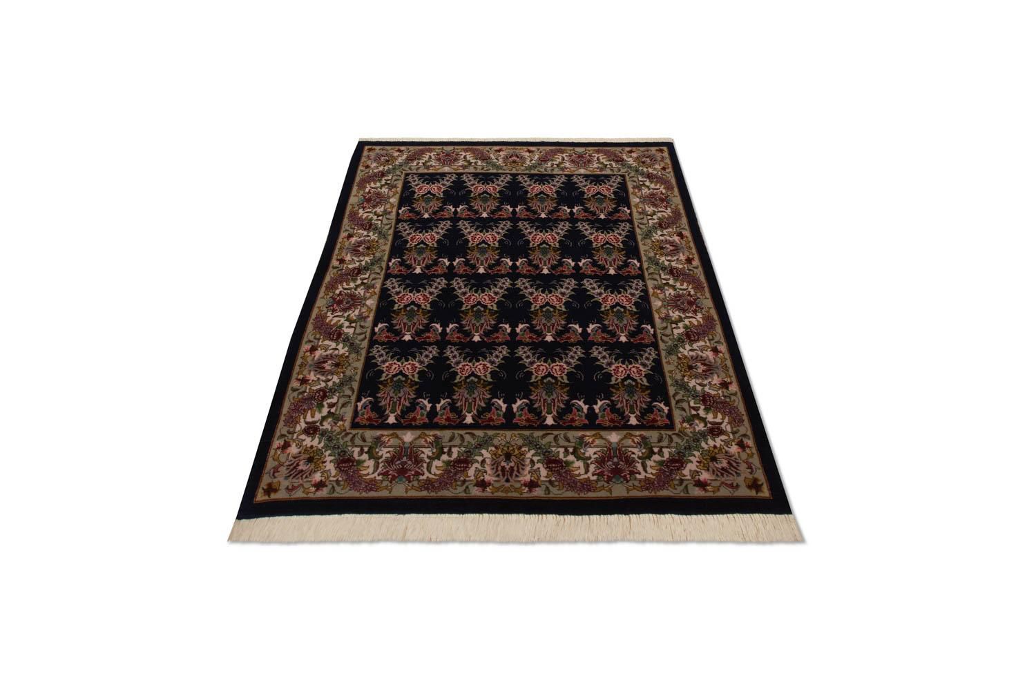 Tappeto Persero - Tabriz - Reale - 137 x 103 cm - blu scuro
