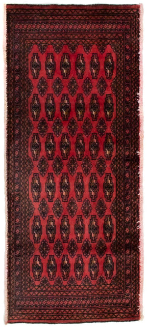 Tappeto Turkaman - 130 x 60 cm - rosso