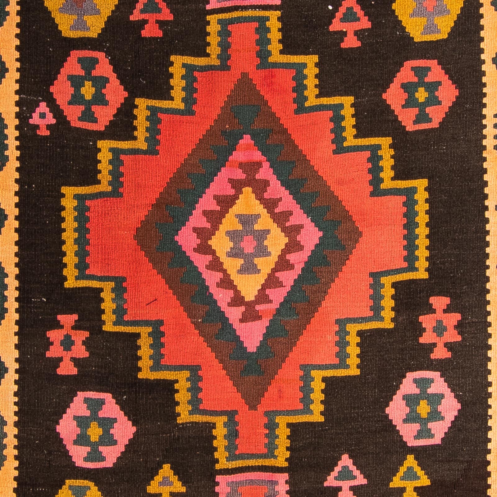 Tappeto corsia Tappeto Kelim - Vecchio - 300 x 150 cm - multicolore