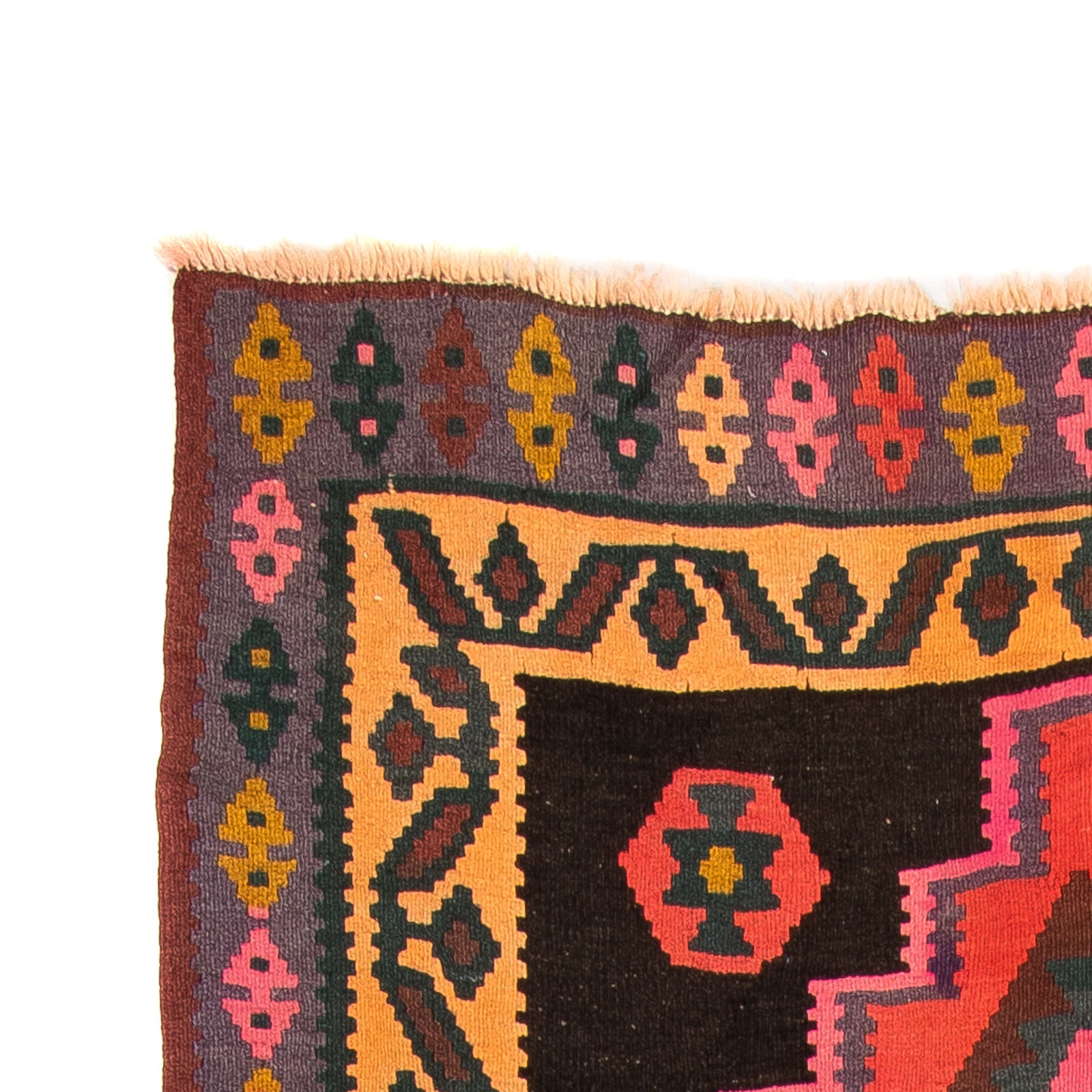 Tappeto corsia Tappeto Kelim - Vecchio - 300 x 150 cm - multicolore