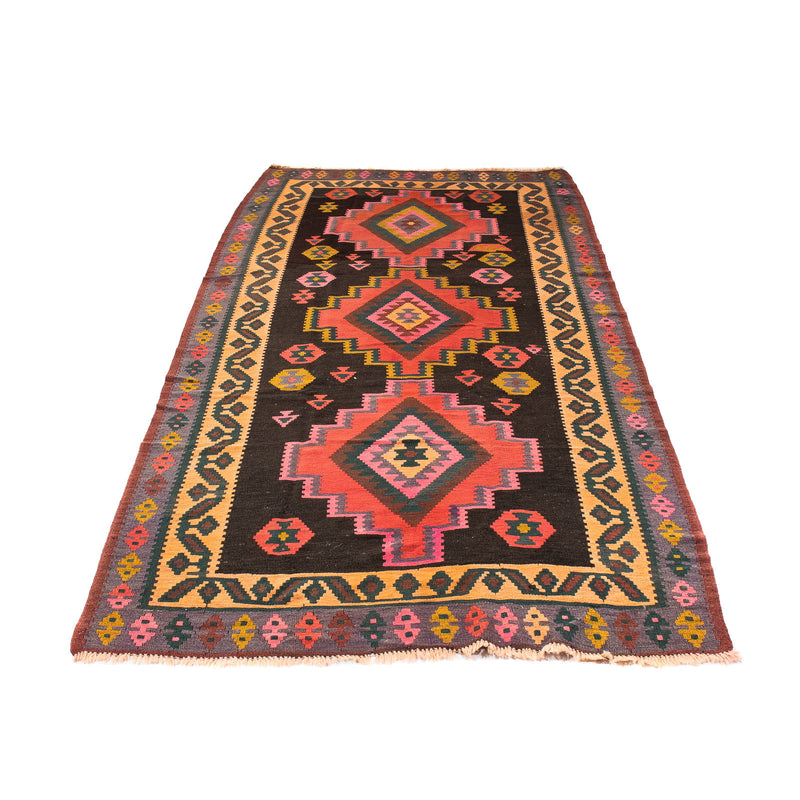 Tappeto corsia Tappeto Kelim - Vecchio - 300 x 150 cm - multicolore