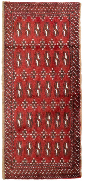 Tappeto Turkaman - 130 x 60 cm - rosso