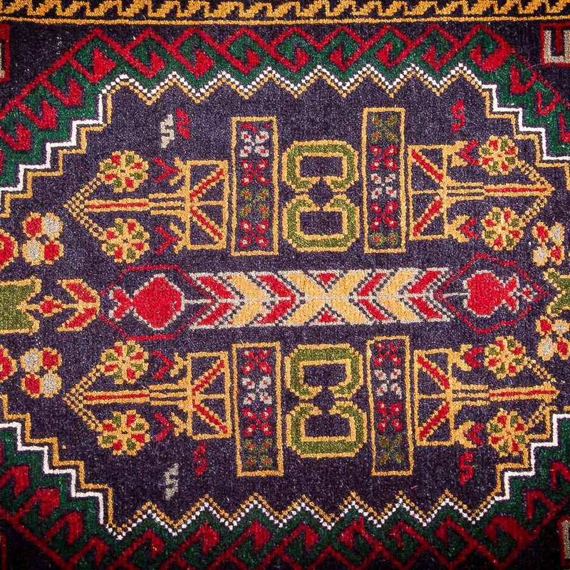 Tappeto afgano - 145 x 92 cm - blu