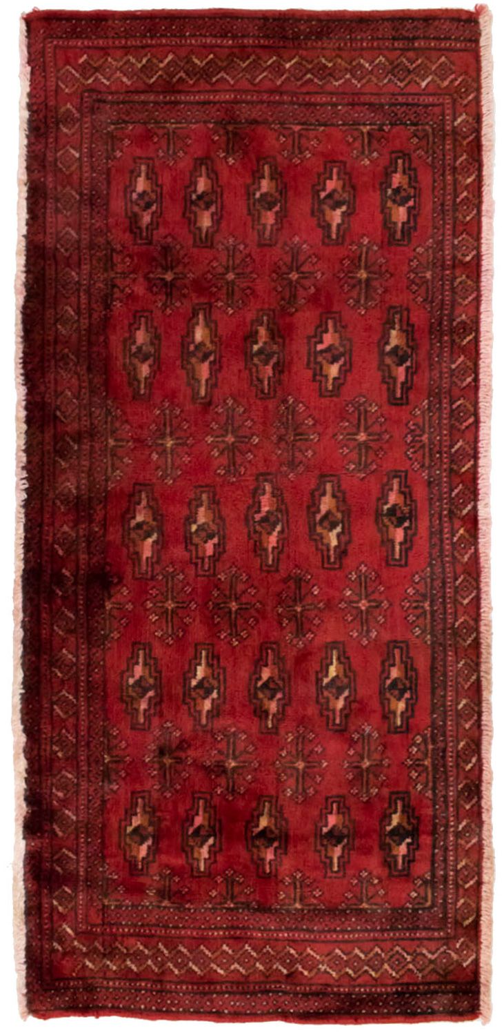 Tappeto Turkaman - 130 x 60 cm - rosso