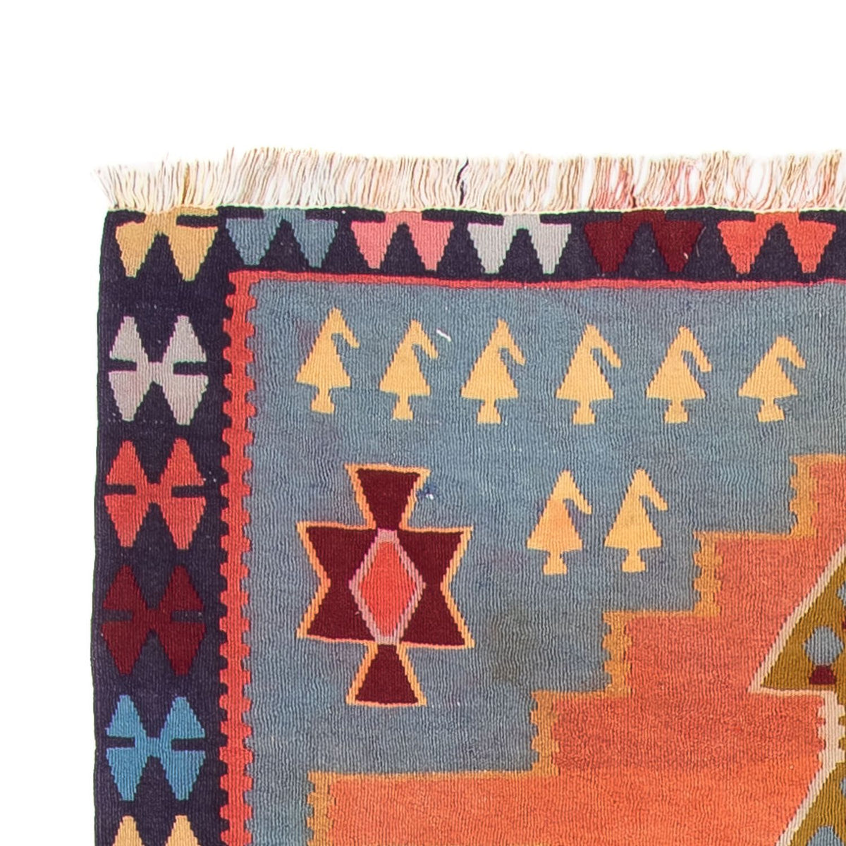 Tappeto corsia Tappeto Kelim - Vecchio - 280 x 140 cm - multicolore