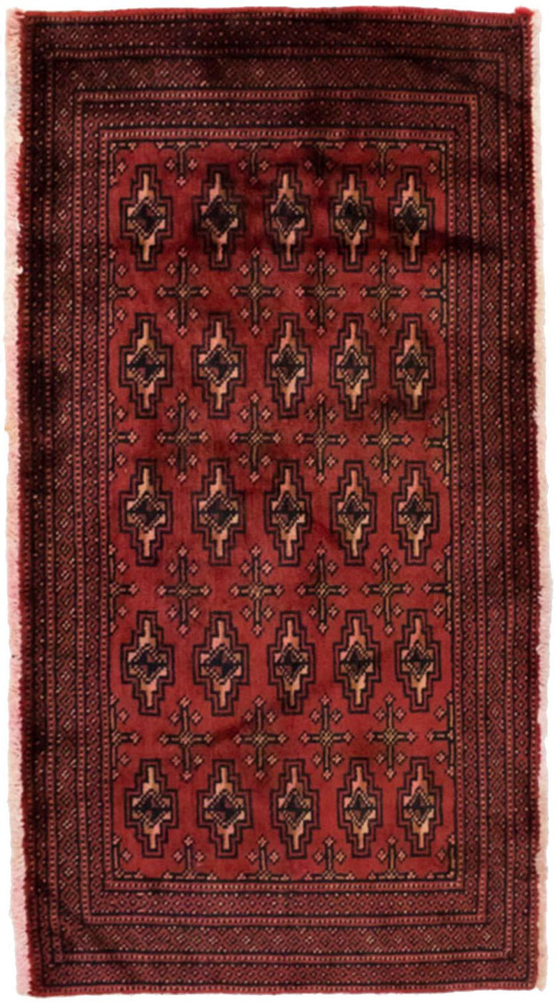 Tappeto Turkaman - 130 x 60 cm - rosso
