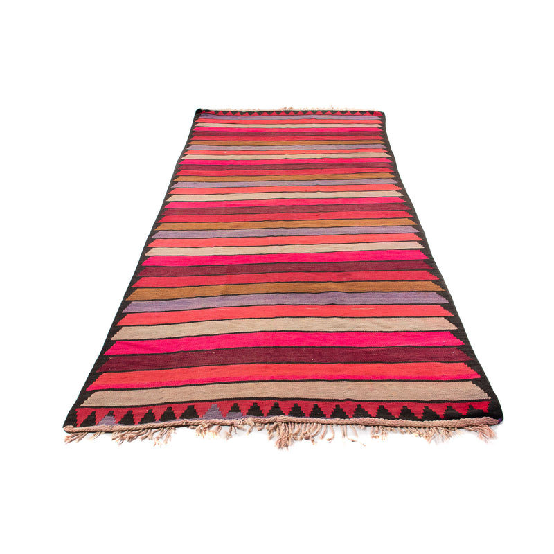 Tappeto corsia Tappeto Kelim - Vecchio - 340 x 160 cm - multicolore