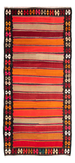 Tappeto corsia Tappeto Kelim - Vecchio - 360 x 170 cm - multicolore