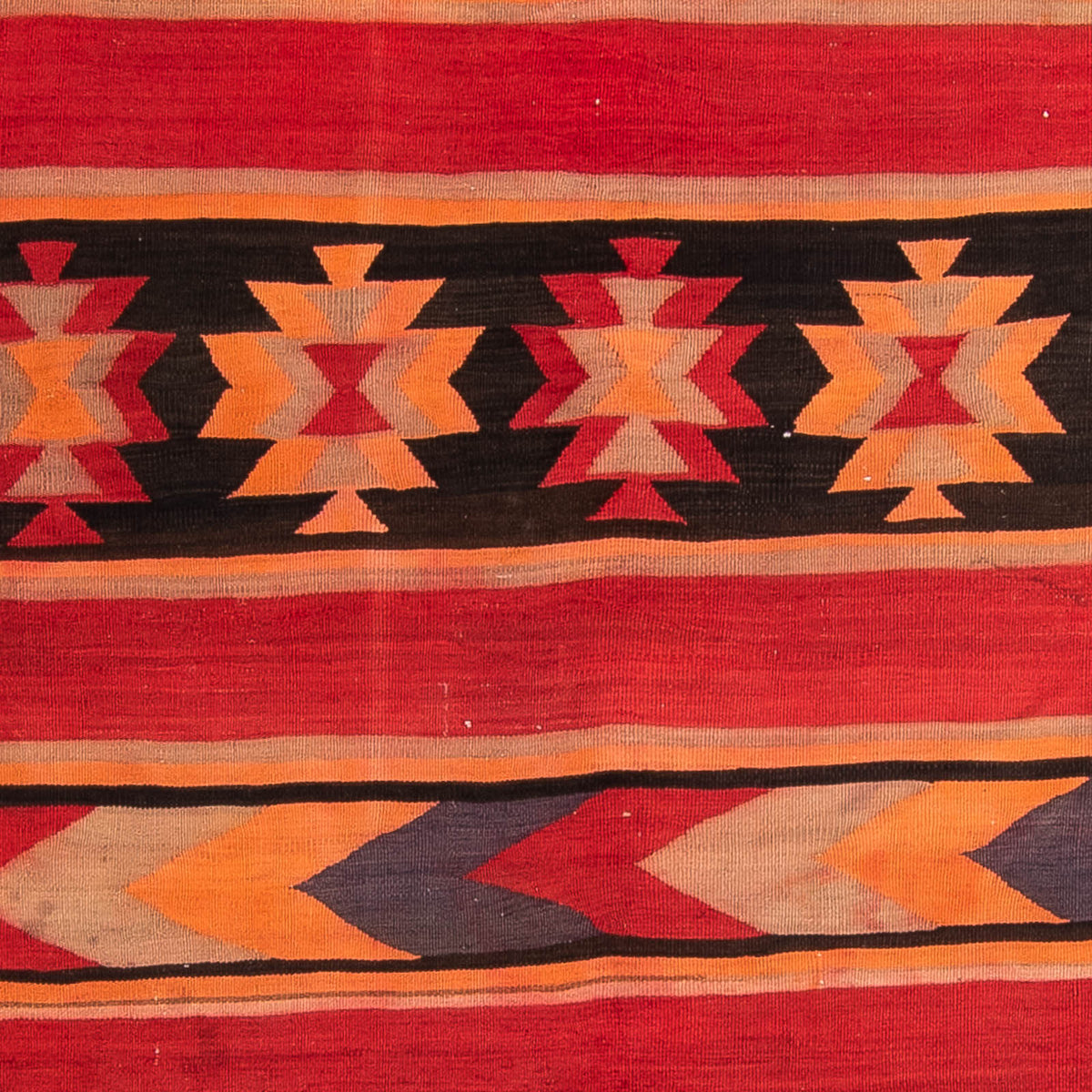 Tappeto corsia Tappeto Kelim - Vecchio - 325 x 150 cm - multicolore