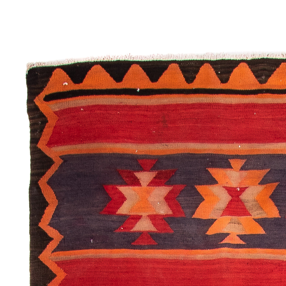 Tappeto corsia Tappeto Kelim - Vecchio - 325 x 150 cm - multicolore