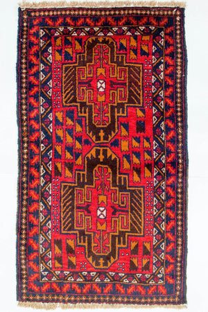 Tappeto Belutsch - 142 x 84 cm - rosso