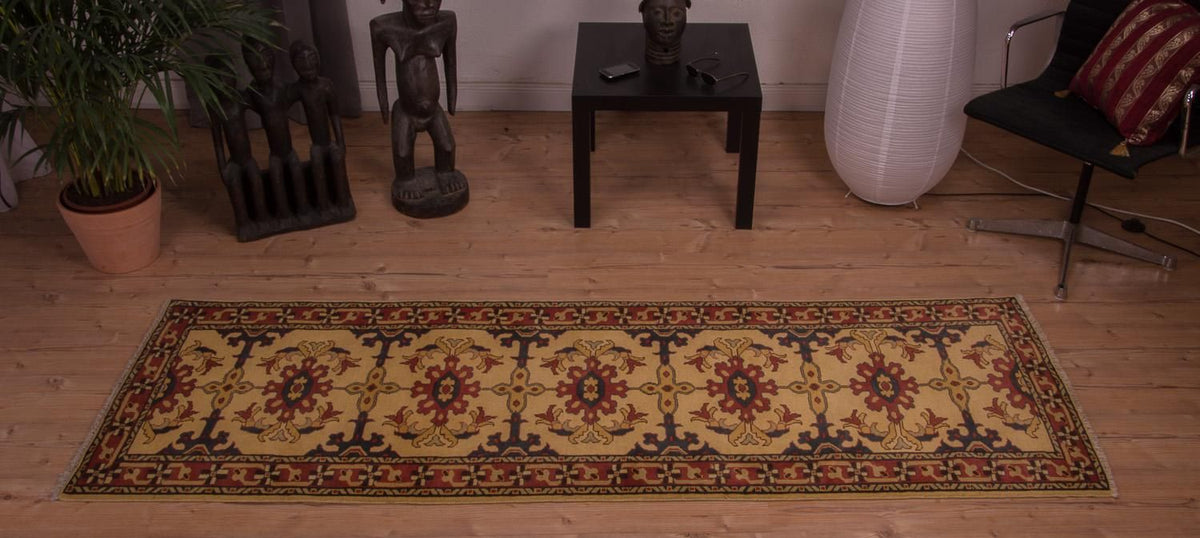 Tappeto corsia Tappeto Ziegler - 241 x 79 cm - oro