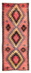 Tappeto corsia Tappeto Kelim - Vecchio - 405 x 150 cm - rosso chiaro