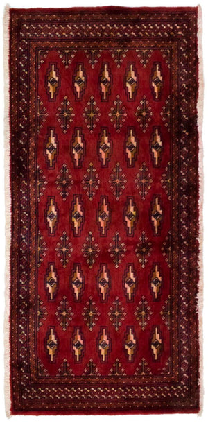 Tappeto Turkaman - 130 x 60 cm - rosso