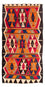 Tappeto corsia Tappeto Kelim - Vecchio - 300 x 160 cm - multicolore