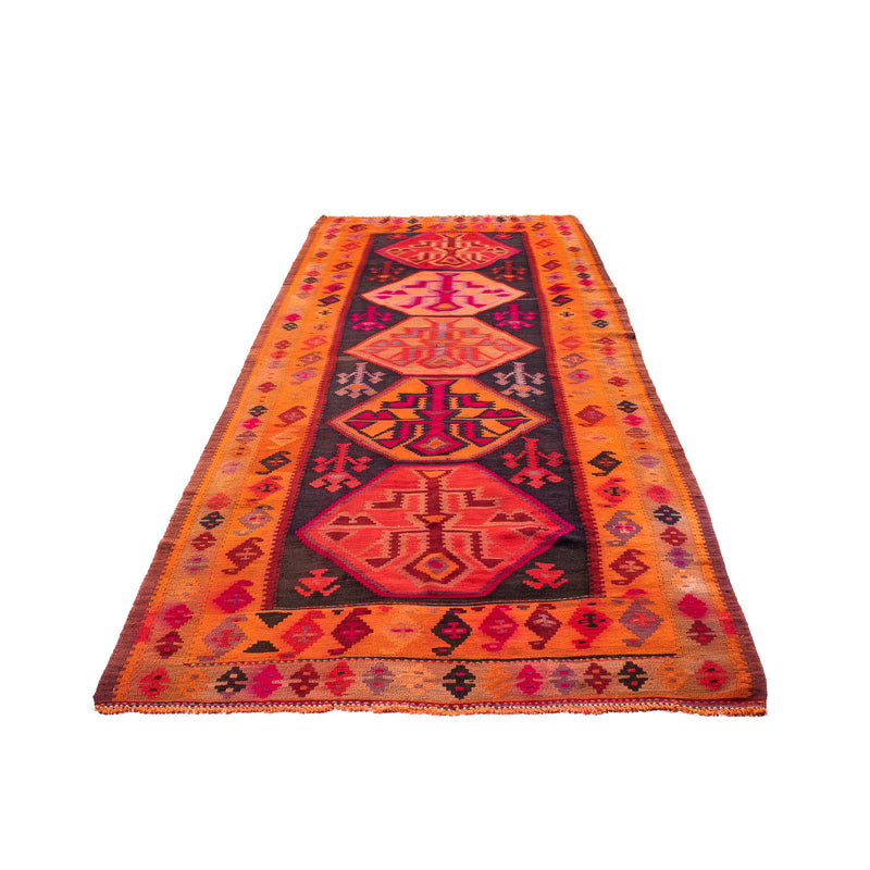 Tappeto corsia Tappeto Kelim - Vecchio - 360 x 140 cm - multicolore