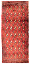 Tappeto Turkaman 60x130cm - Tappeto persiano - Rettangolo / Ruggine / 60 x 130 cm Rettangolo