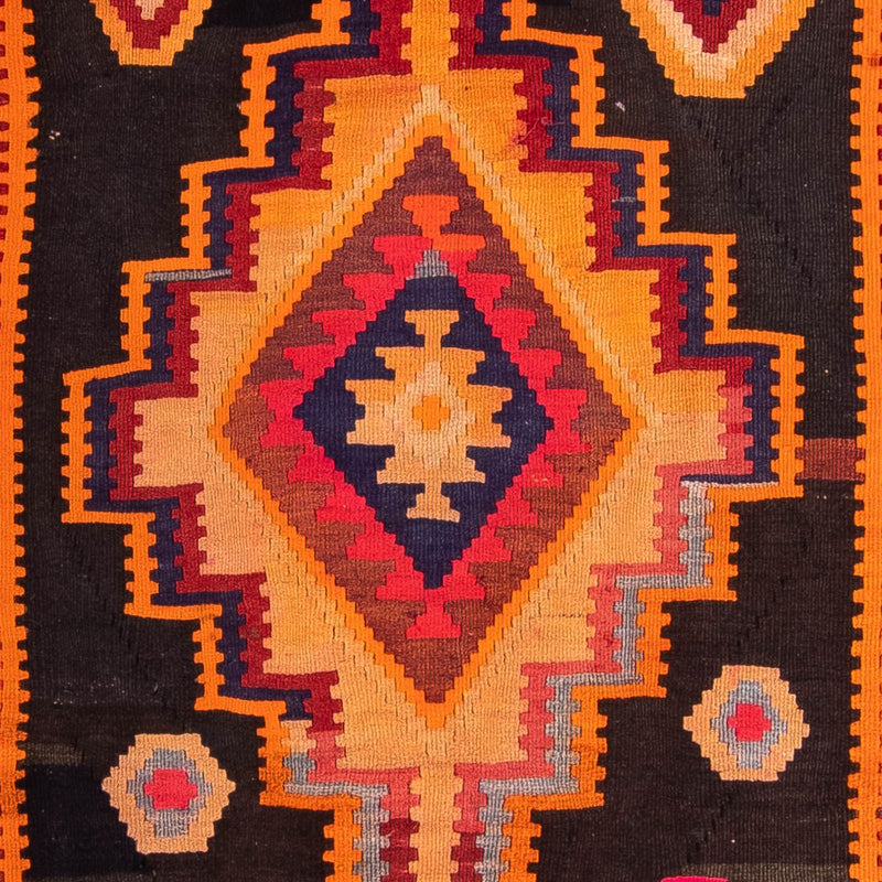 Tappeto corsia Tappeto Kelim - Vecchio - 320 x 155 cm - multicolore