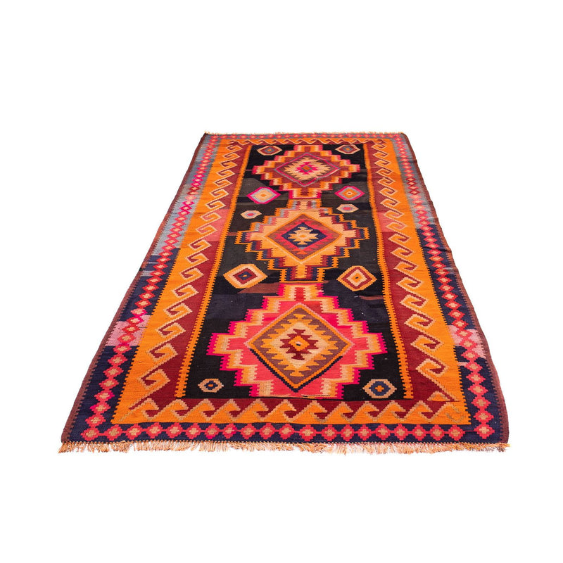 Tappeto corsia Tappeto Kelim - Vecchio - 320 x 155 cm - multicolore
