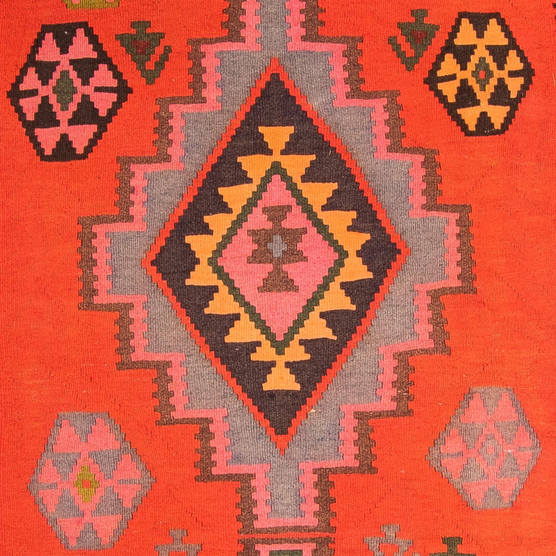 Tappeto corsia Tappeto Kelim - Vecchio - 330 x 155 cm - multicolore