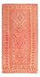 Tappeto Kelim - Splash - 185 x 101 cm - rosso chiaro