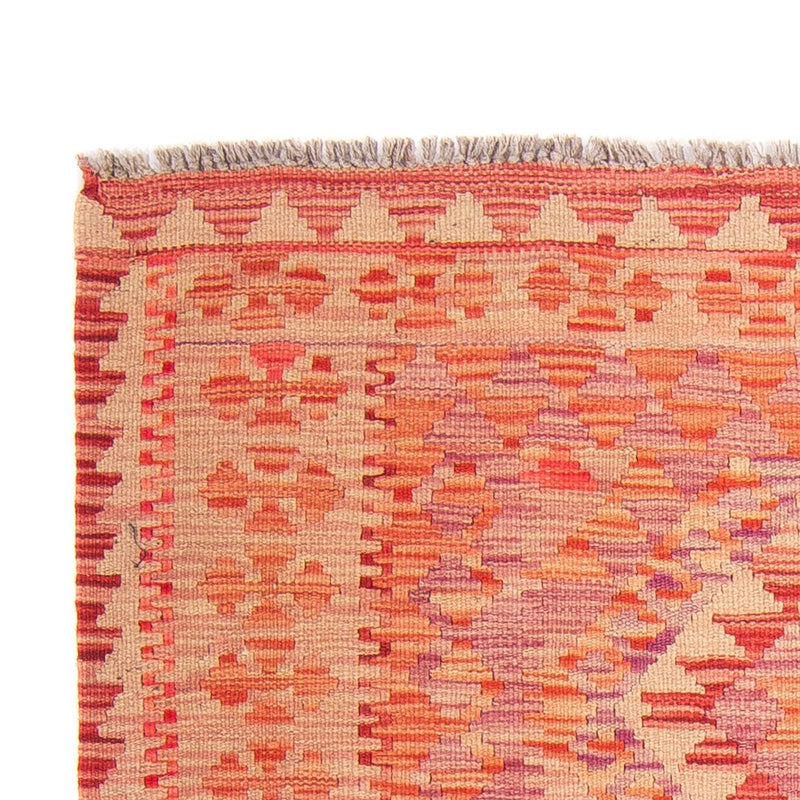 Tappeto Kelim - Splash - 185 x 101 cm - rosso chiaro