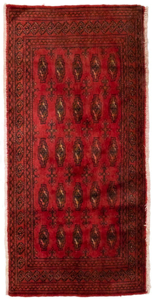 Tappeto Turkaman - 130 x 60 cm - rosso