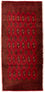 Tappeto Turkaman - 130 x 60 cm - rosso