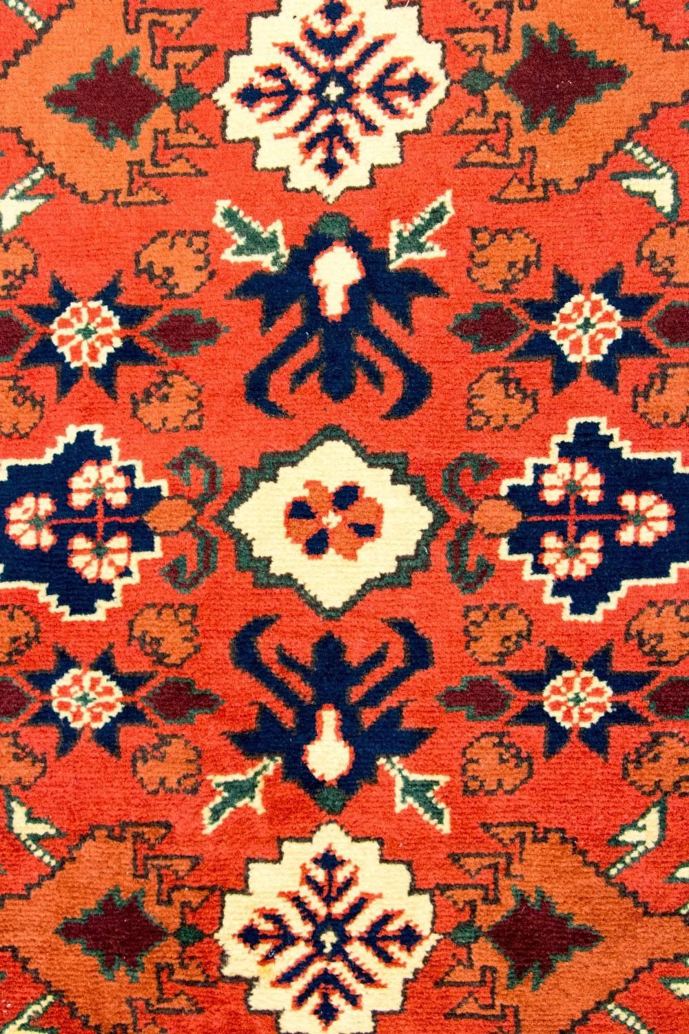 Tappeto corsia Tappeto afgano - Hatschlu - 305 x 84 cm - arancione
