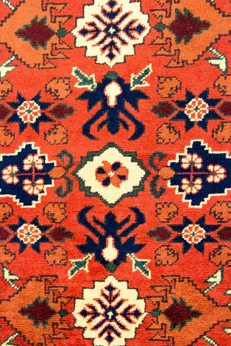 Tappeto corsia Tappeto afgano - Hatschlu - 305 x 84 cm - arancione