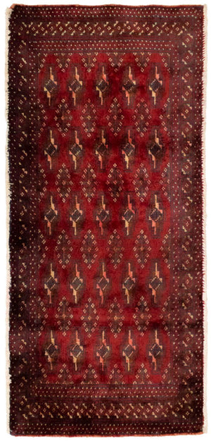 Tappeto Turkaman - 130 x 60 cm - rosso