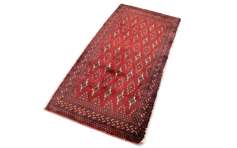 Tappeto Turkaman - 130 x 60 cm - rosso