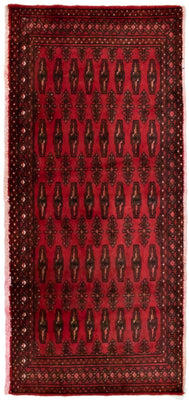 Tappeto Turkaman - 130 x 60 cm - rosso