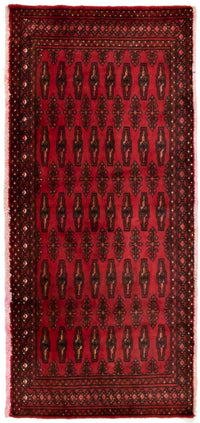 Tappeto Turkaman - 130 x 60 cm - rosso
