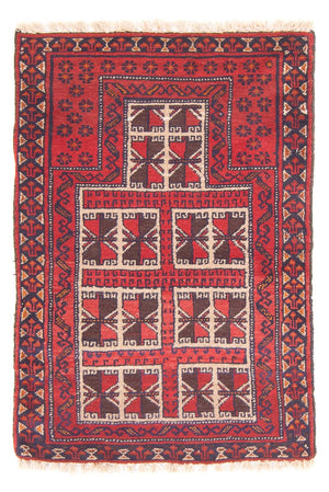 Tappeto Belutsch - Tappeto di preghiera - 127 x 80 cm - rosso