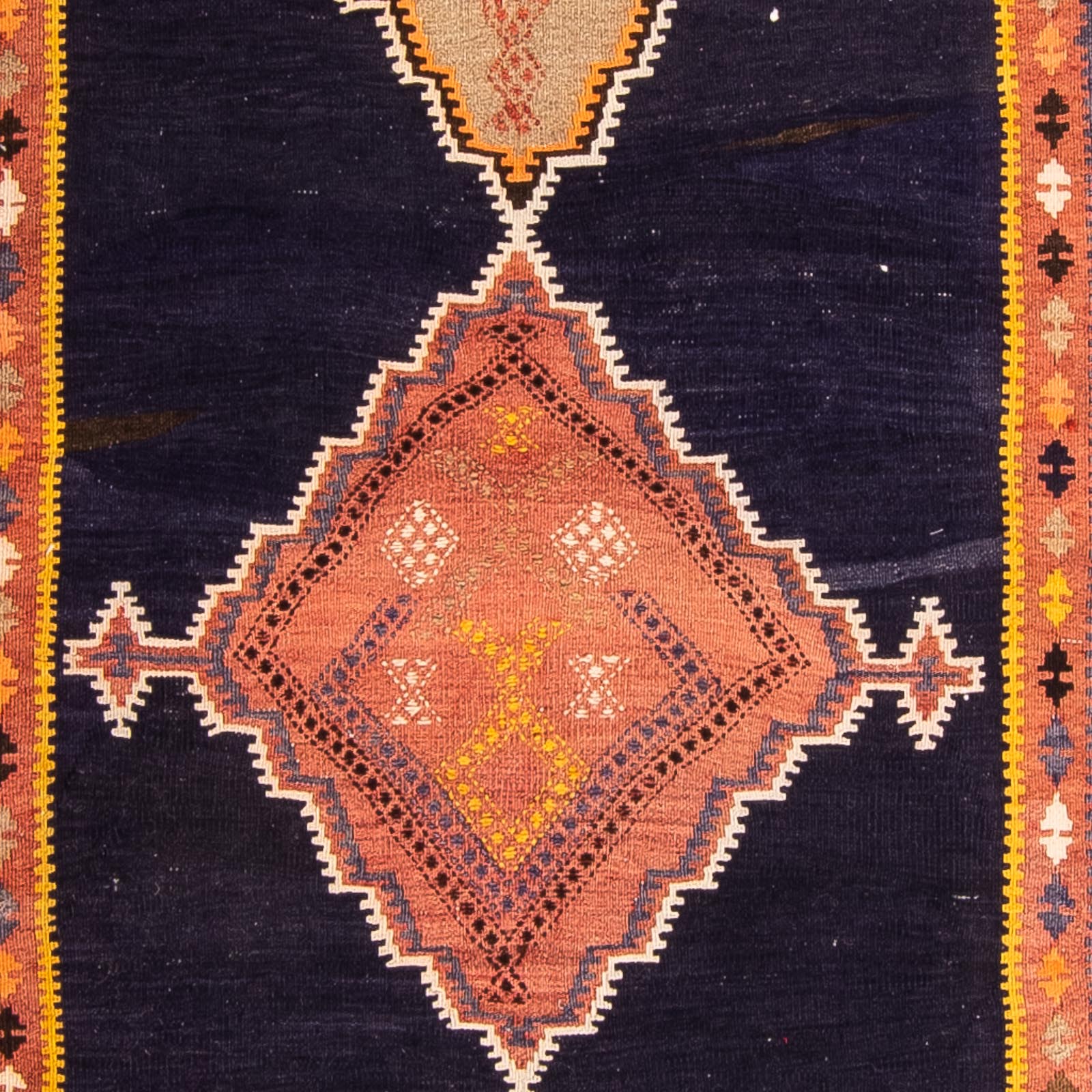 Tappeto corsia Tappeto Kelim - Vecchio - 330 x 120 cm - multicolore