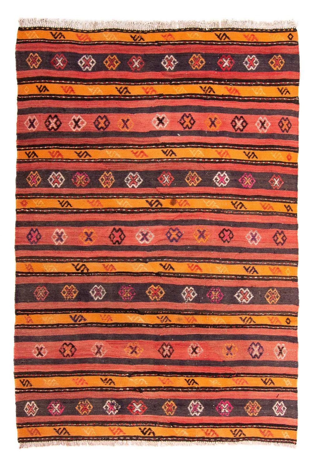 Tappeto Kelim - Vecchio - 210 x 150 cm - multicolore