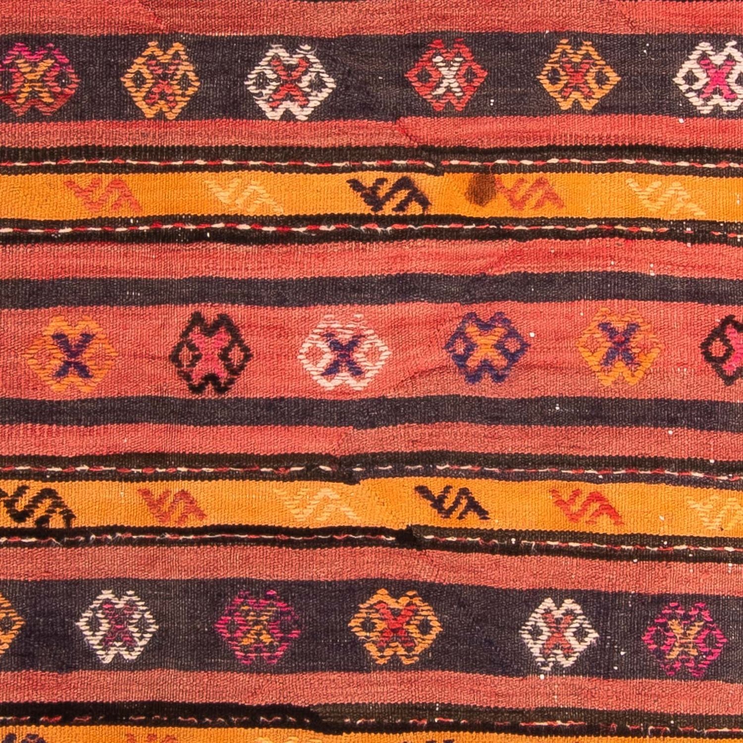 Tappeto Kelim - Vecchio - 210 x 150 cm - multicolore