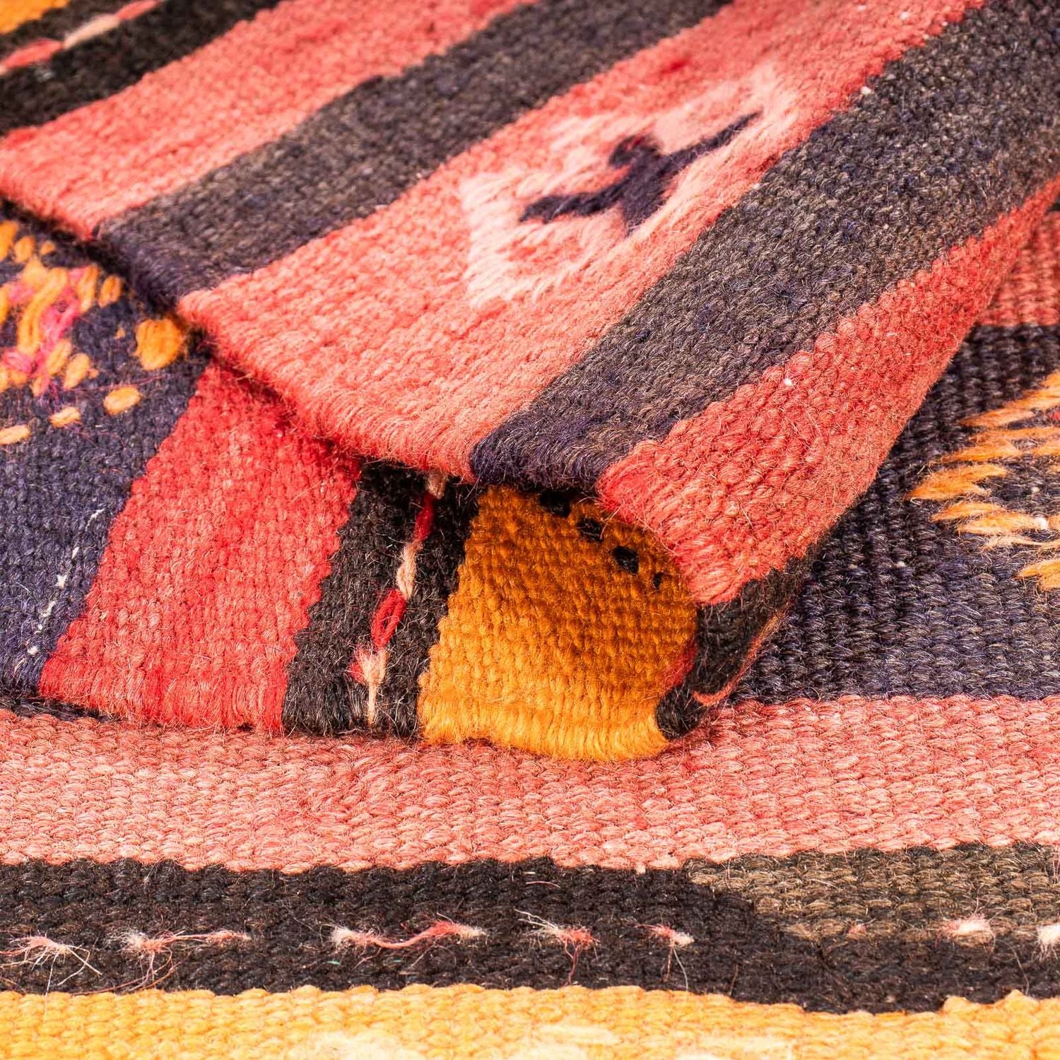 Tappeto Kelim - Vecchio - 210 x 150 cm - multicolore