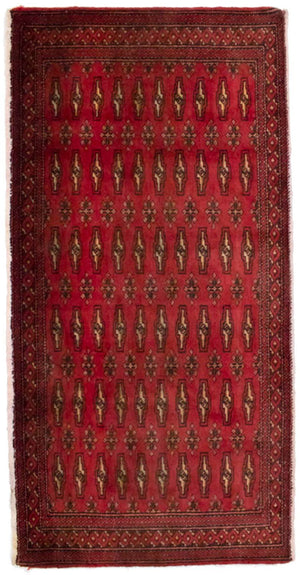 Tappeto Turkaman - 130 x 60 cm - rosso