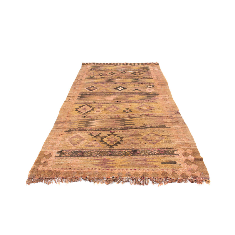 Tappeto corsia Tappeto Kelim - Vecchio - 260 x 110 cm - multicolore