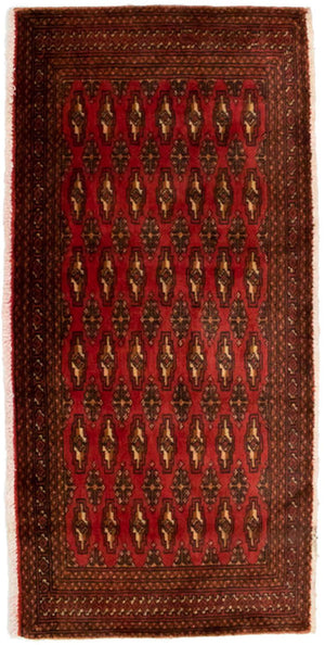 Tappeto Turkaman - 130 x 60 cm - rosso