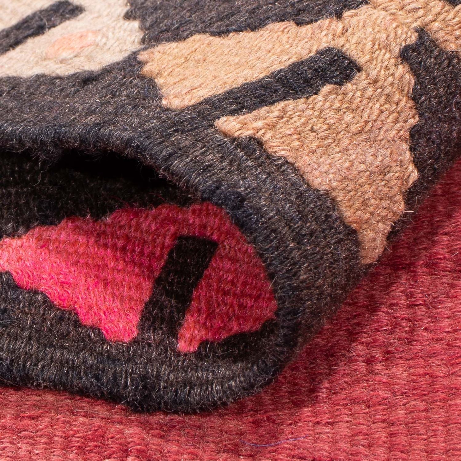 Tappeto corsia Tappeto Kelim - Vecchio - 380 x 185 cm - rosso