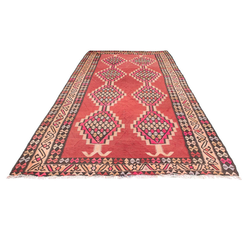 Tappeto corsia Tappeto Kelim - Vecchio - 380 x 185 cm - rosso