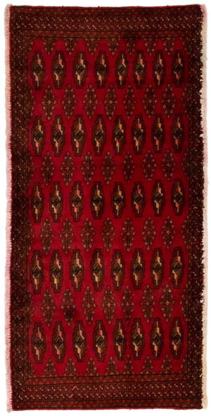 Tappeto Turkaman - 130 x 60 cm - rosso